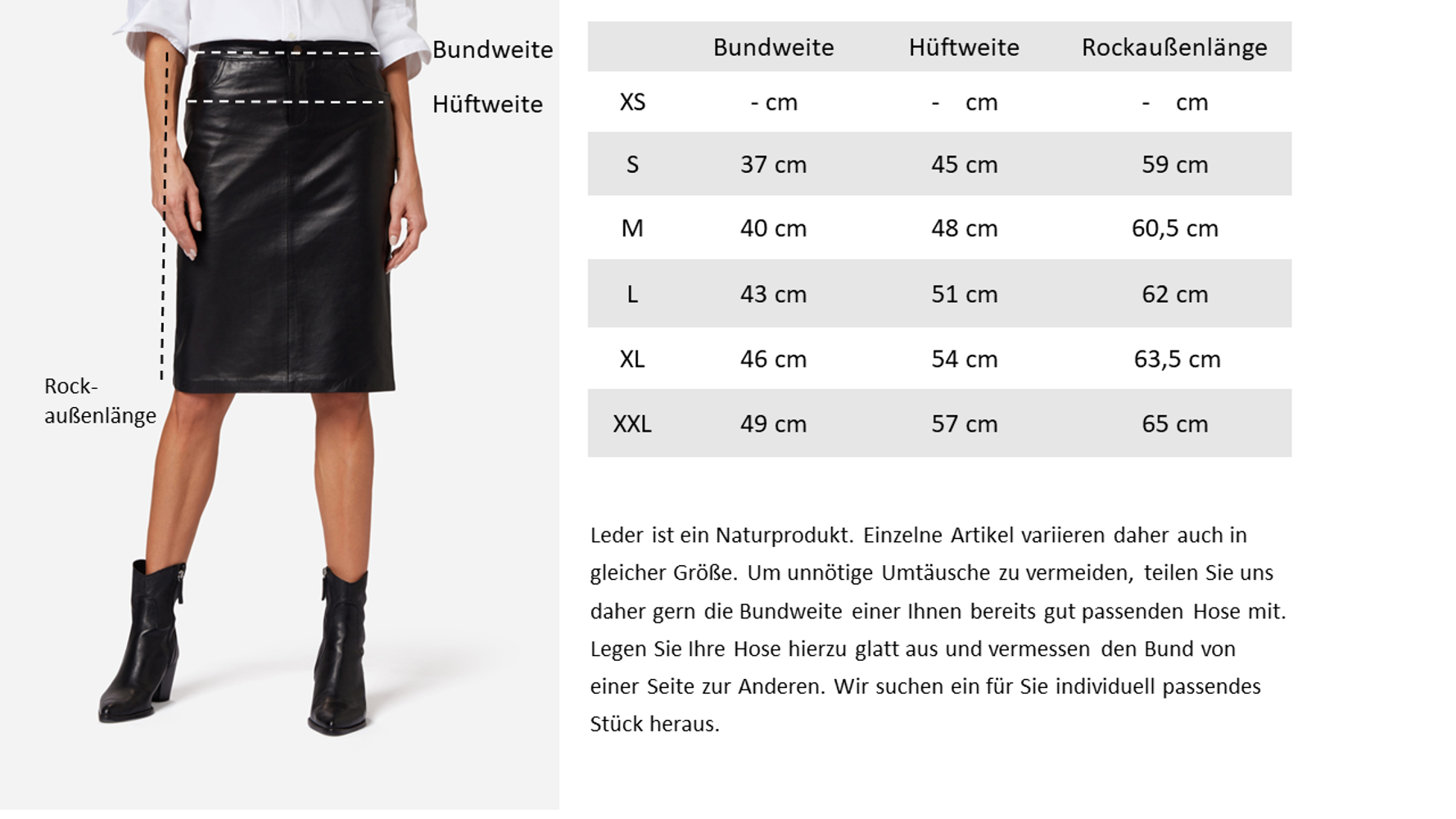 Damen-Lederrock 095 Skirt, Schwarz in 1 Farbe, Bild 7