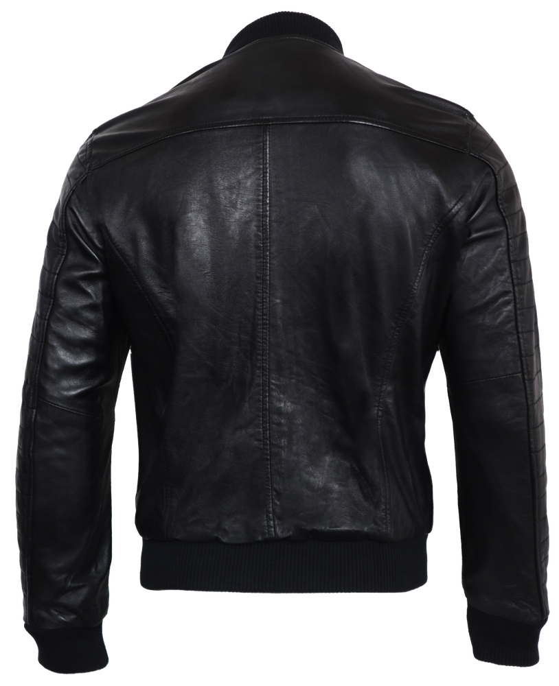 Men leather jacket 11151 in 6 sizes, Bild 3