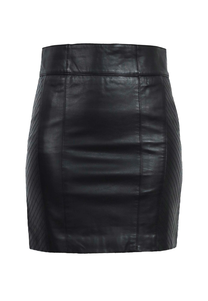 Ladies Leather Skirt 1264 Skirt, Black in 1 colors, Bild 6