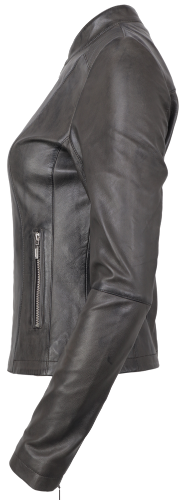 Damen-Lederjacke Abigale, Anthrazit in 9 Farben, Bild 2