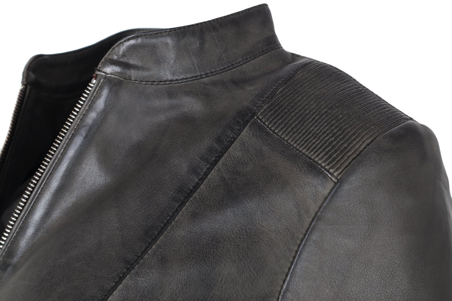 Damen-Lederjacke Abigale, Anthrazit in 9 Farben, Bild 4