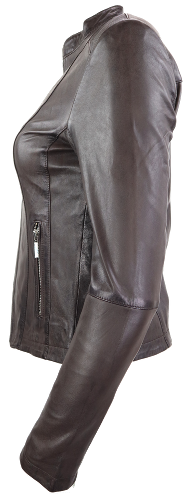 Damen-Lederjacke Abigale, Braun in 9 Farben, Bild 2