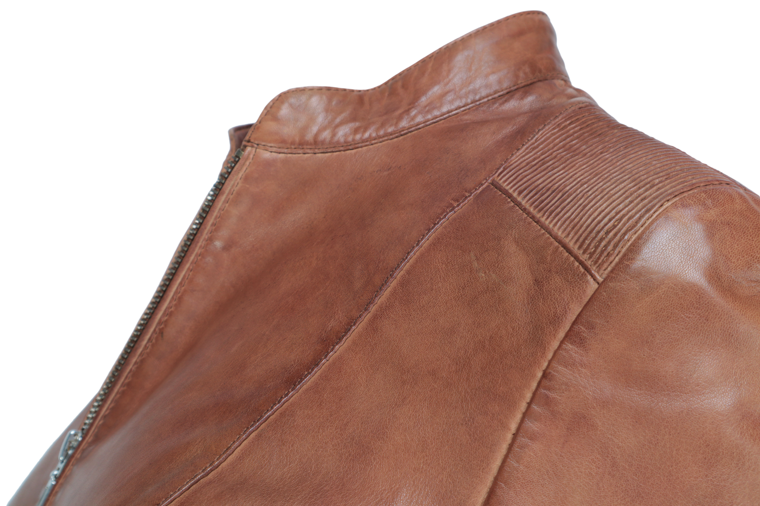 Damen-Lederjacke Abigale, Cognac Braun in 9 Farben, Bild 6