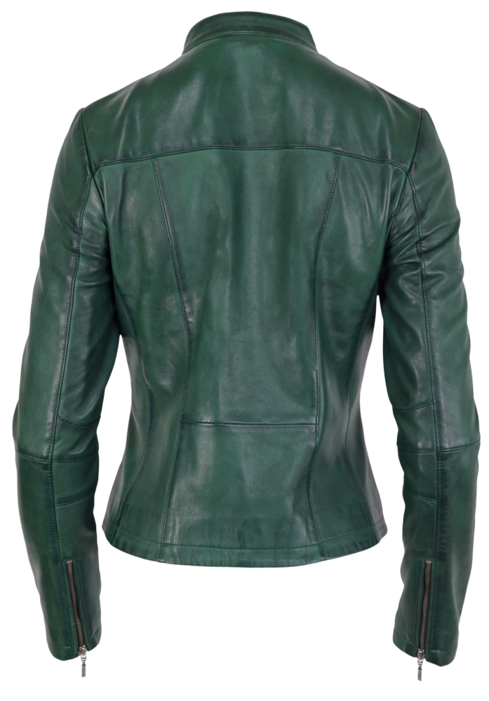 Damen-Lederjacke Abigale, Jade Grün in 9 Farben, Bild 6