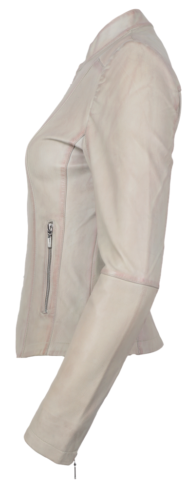 Damen-Lederjacke Abigale, Milk in 9 Farben, Bild 2