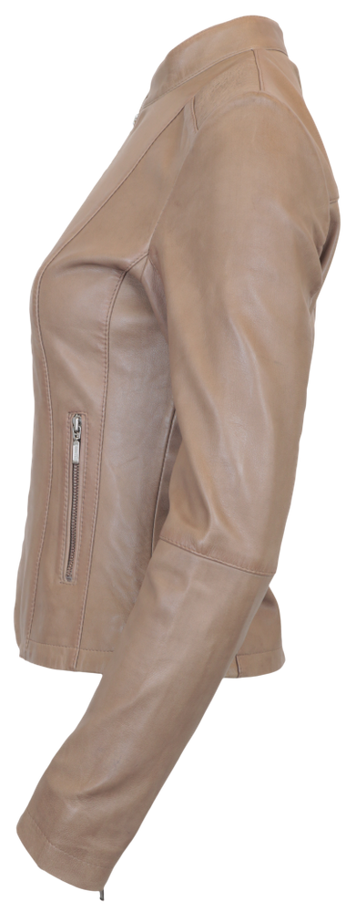 Damen-Lederjacke Abigale, Taupe in 9 Farben, Bild 2