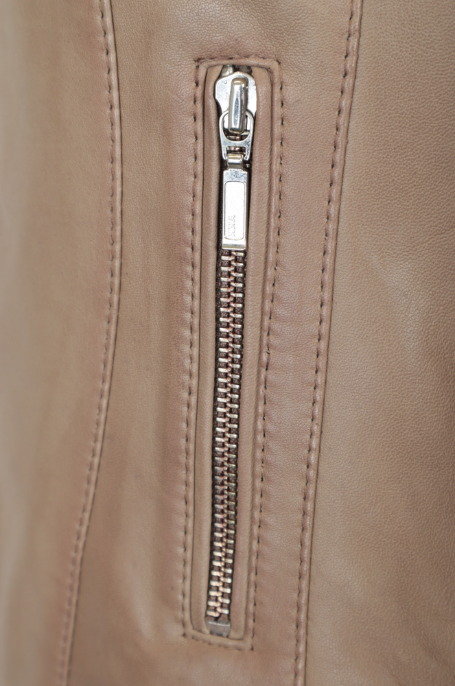 Damen-Lederjacke Abigale, Taupe in 9 Farben, Bild 5
