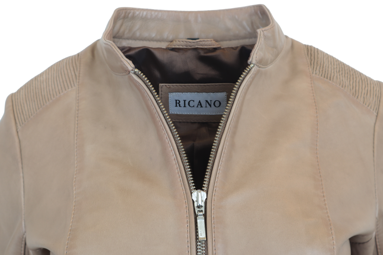 Damen-Lederjacke Abigale, Taupe in 9 Farben, Bild 4