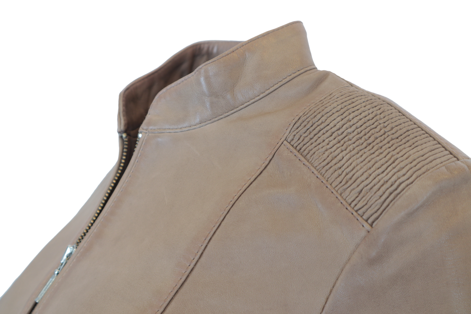 Damen-Lederjacke Abigale, Taupe in 9 Farben, Bild 3