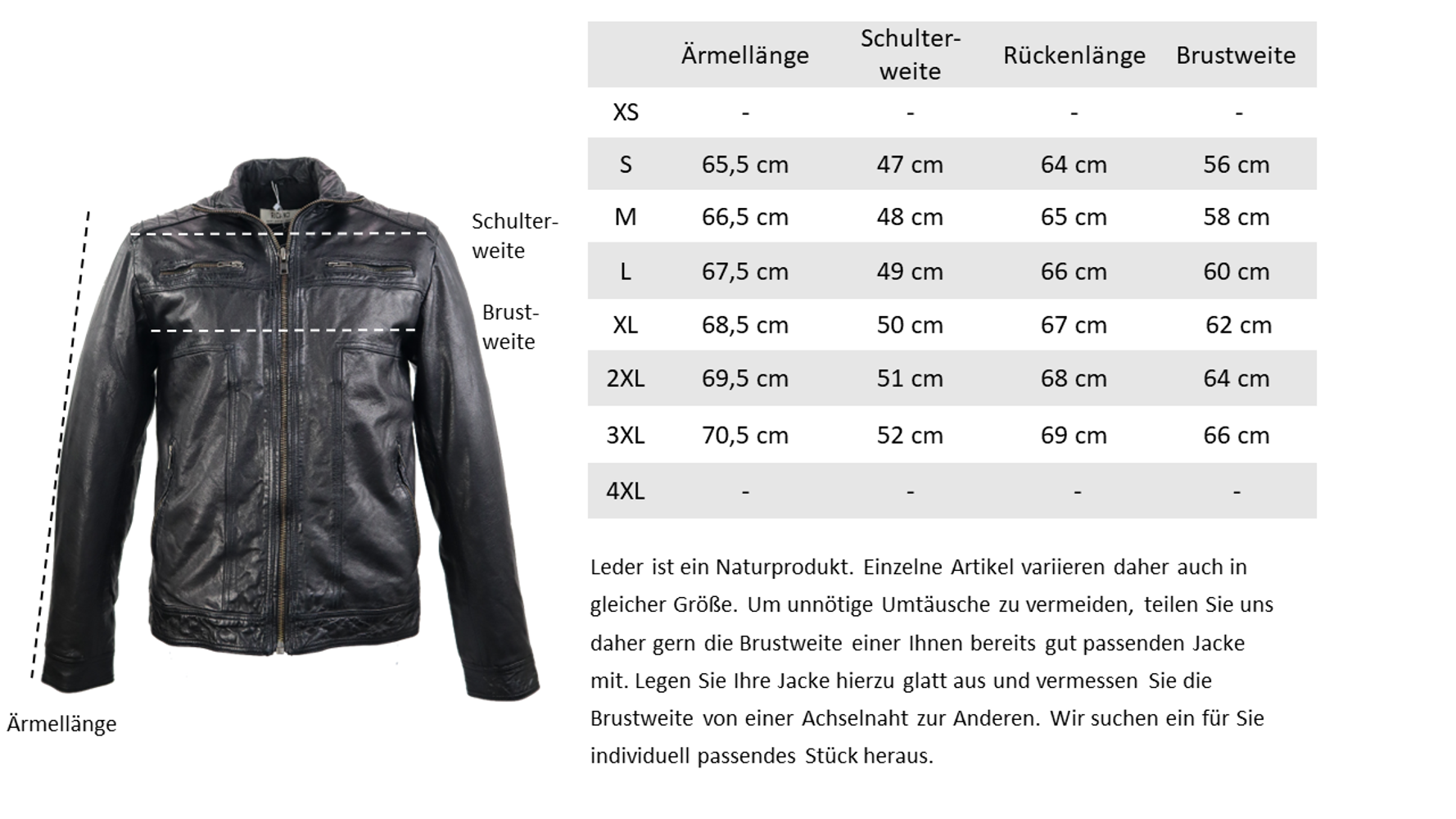 Men's leather jacket Albert, black in 3 colors, Bild 7