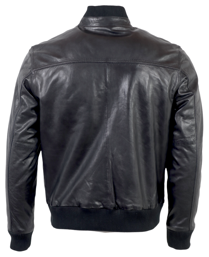 Men's leather jacket Alowa, black in 3 colors, Bild 3