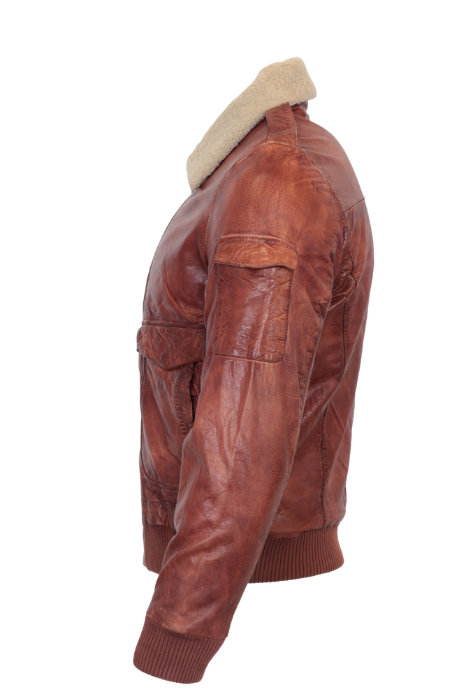 Men's leather jacket Ambalo, cognac in 1 colors, Bild 2