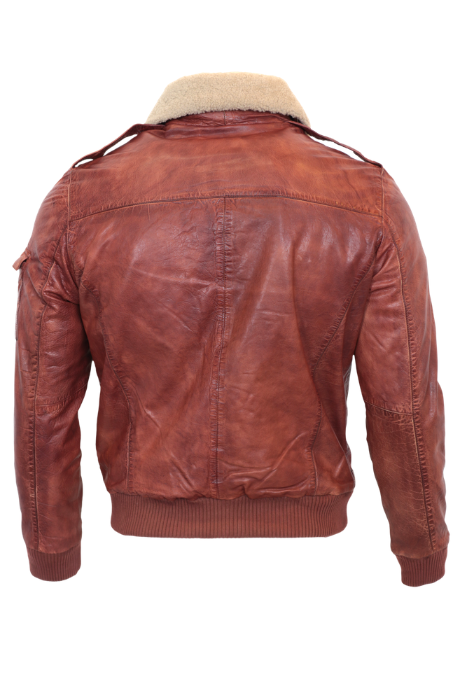 Men's leather jacket Ambalo, cognac in 1 colors, Bild 3