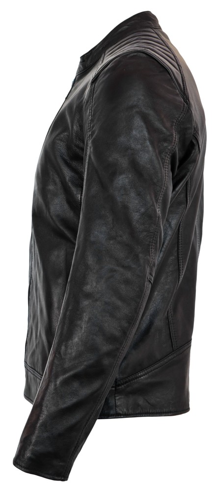 Men's leather jacket Balder, black in 3 colors, Bild 3
