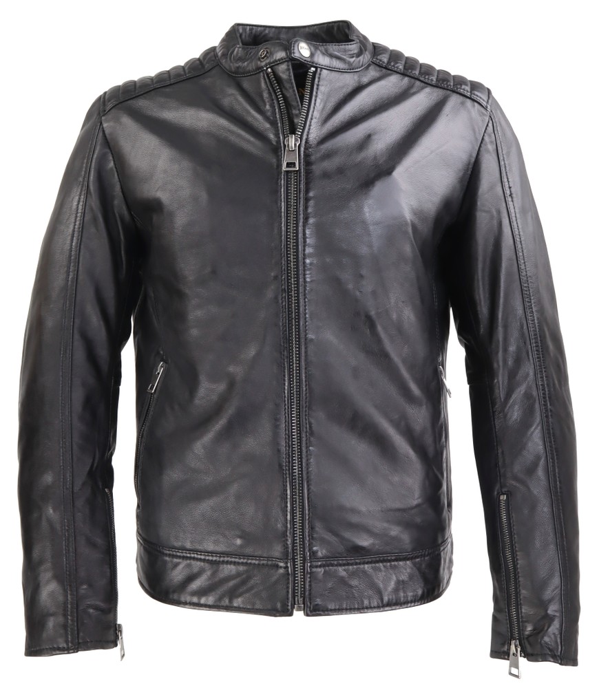 Herren-Lederjacke Balder, Schwarz, XL, Bild 2