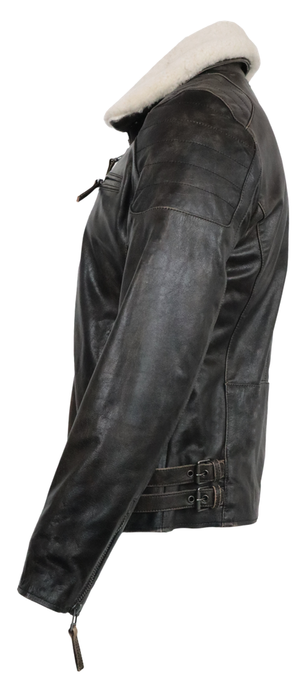 Men's leather jacket Biker-978 in 6 sizes, Bild 2