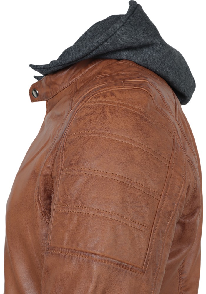 Herren-Lederjacke Brute, Cognac Braun in 2 Farben, Bild 5