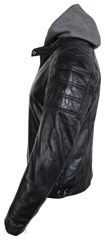 Herren-Lederjacke Brute, Schwarz in 2 Farben, Bild 3