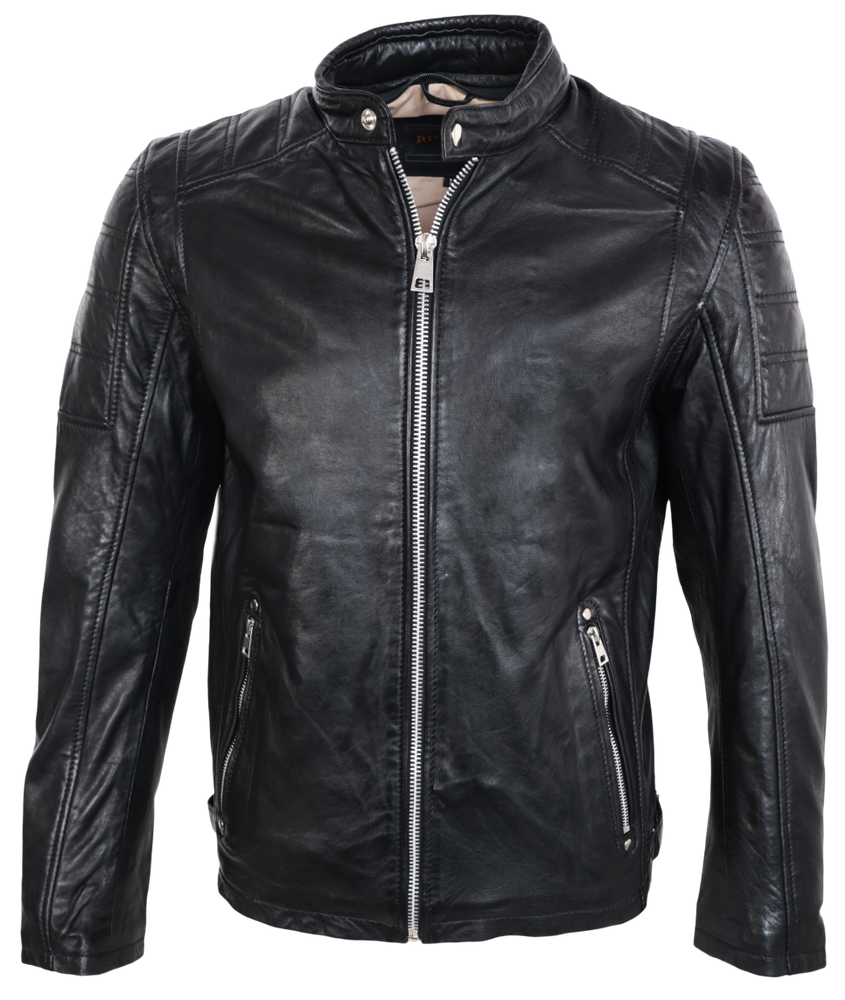 Herren-Lederjacke Brute, Schwarz in 2 Farben, Bild 2