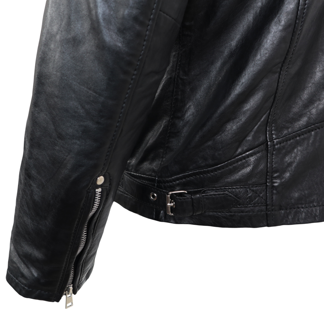 Herren-Lederjacke Brute, Schwarz in 2 Farben, Bild 5