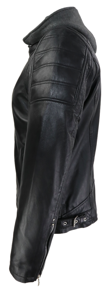 Herren-Lederjacke Brute, Schwarz in 2 Farben, Bild 4