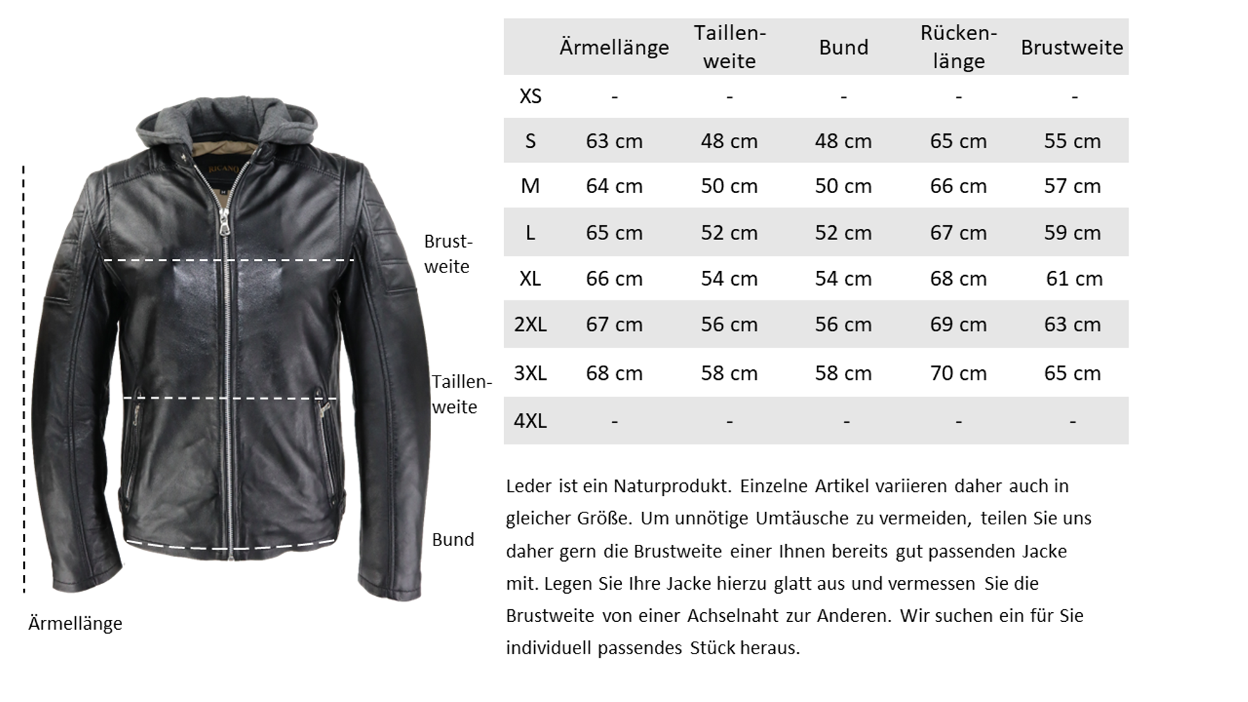 Men's leather jacket Brute, black in 2 colors, Bild 7