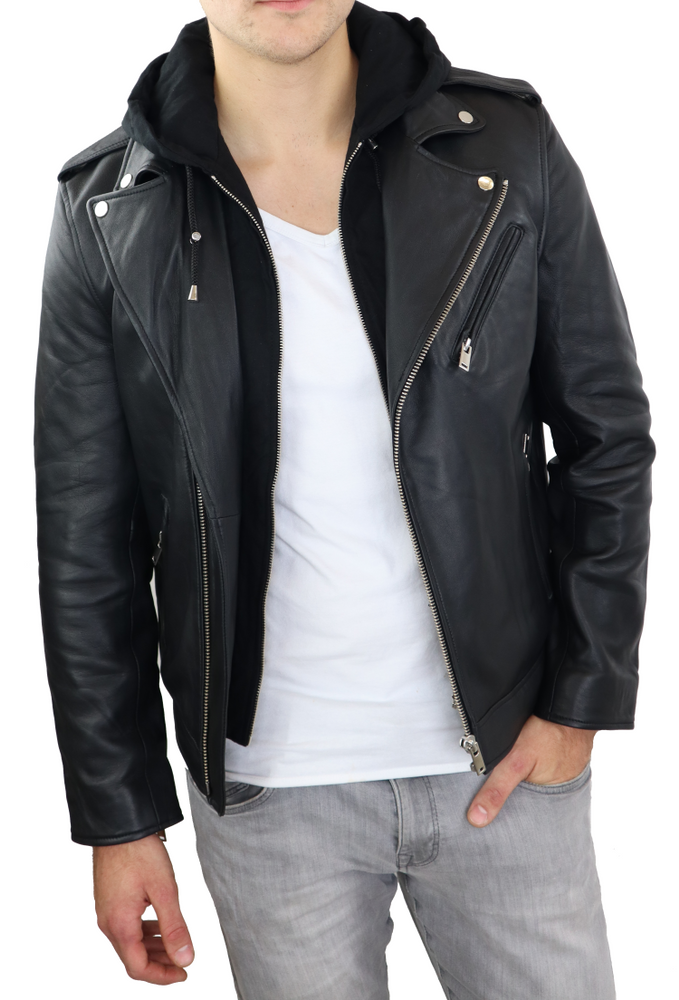 Men leather jacket Camden in 6 sizes, Bild 3