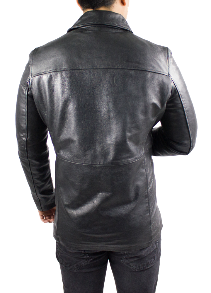 Men's leather coat Caporn, Black in 1 colors, Bild 5