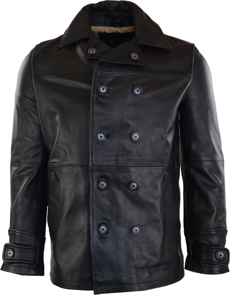 Men's leather coat Caporn, Black in 1 colors, Bild 1