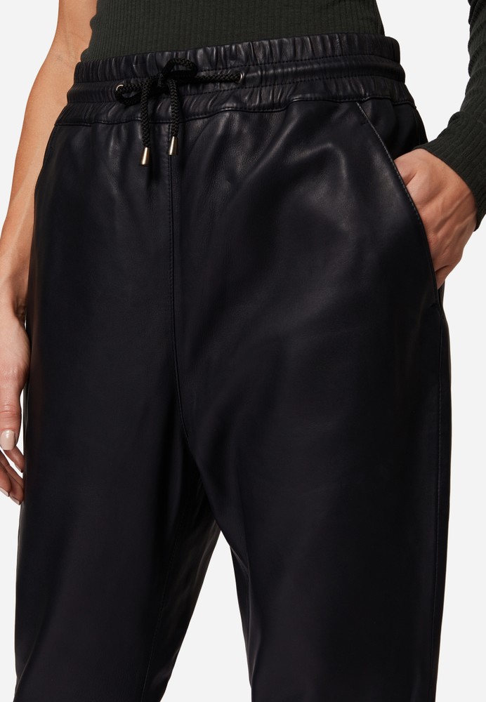 Ladies leather pants Carillo, black in 4 colors, Bild 5