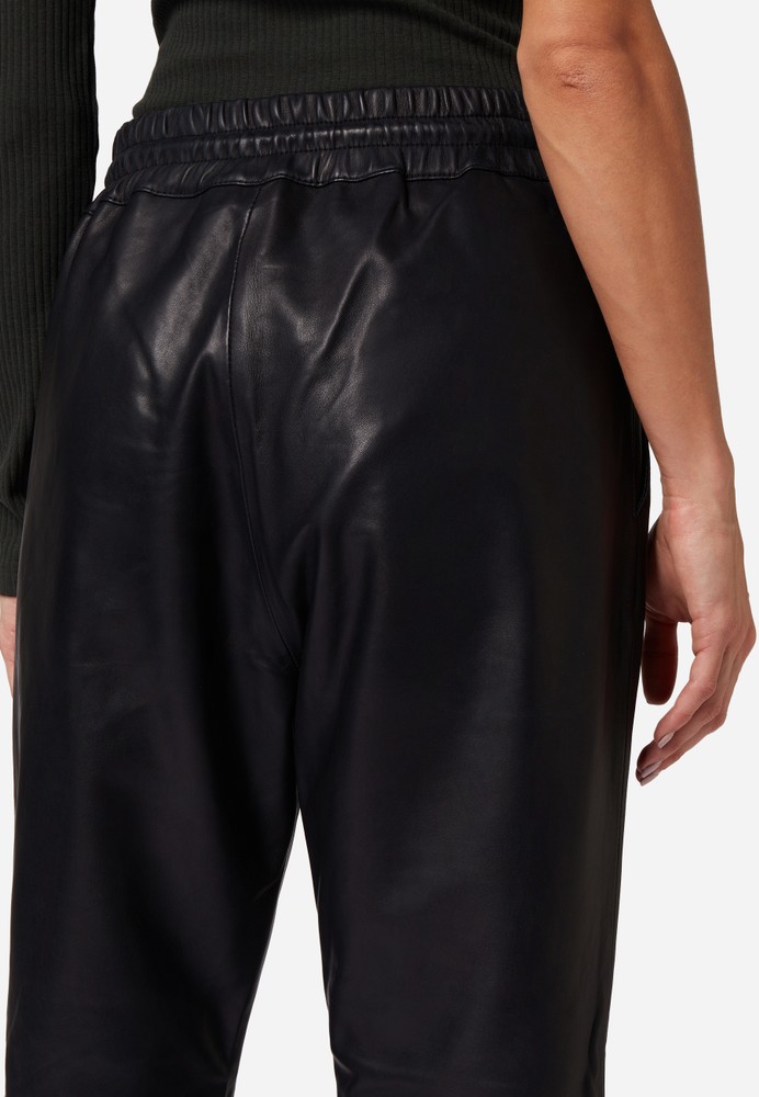 Ladies leather pants Carillo, black in 4 colors, Bild 4