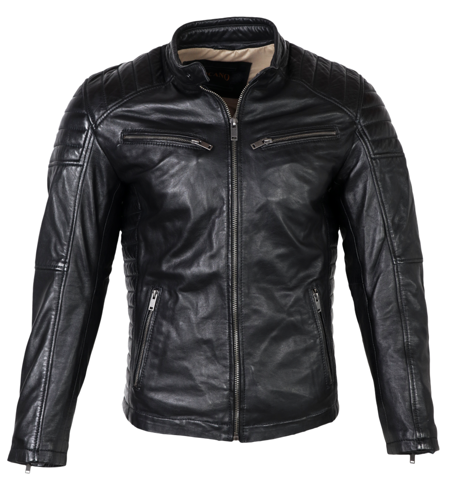 Herren-Lederjacke Cooper, Schwarz in 5 Farben, Bild 2
