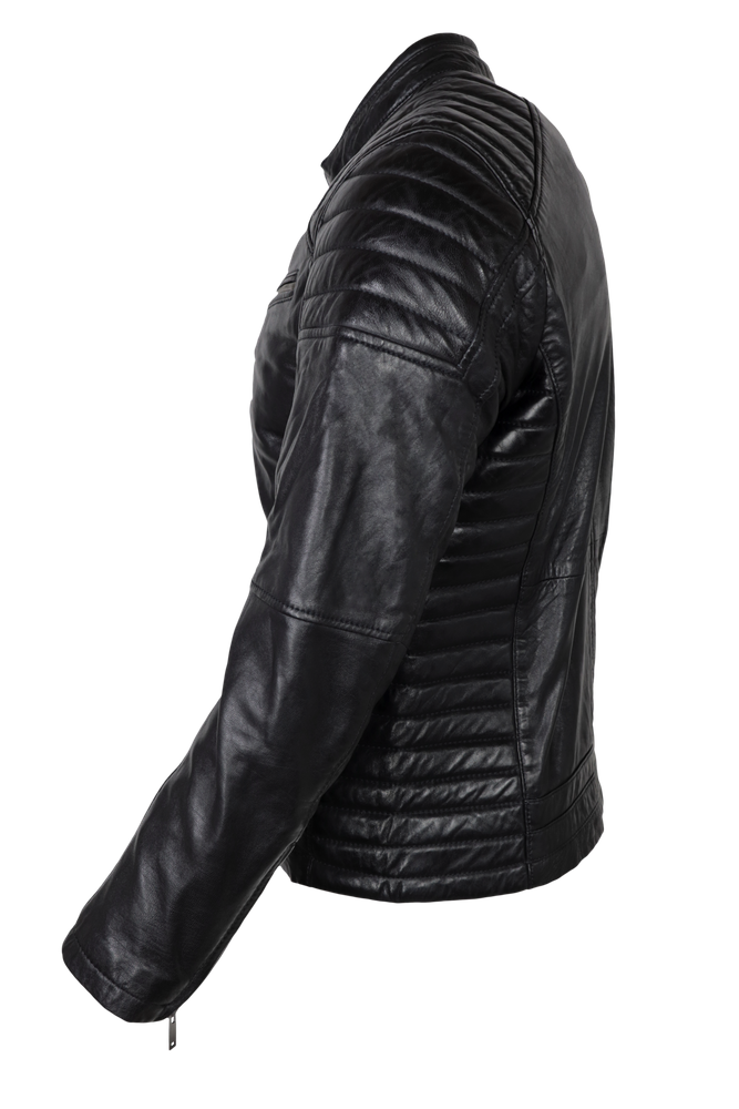 Herren-Lederjacke Cooper, Schwarz in 5 Farben, Bild 3