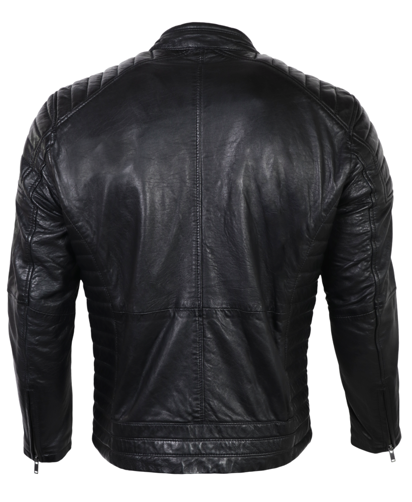 Herren-Lederjacke Cooper, Schwarz in 5 Farben, Bild 4