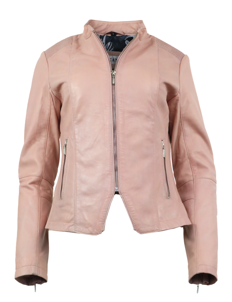 Ladies leather jacket Abigale, Rose in 10 colors, Bild 6