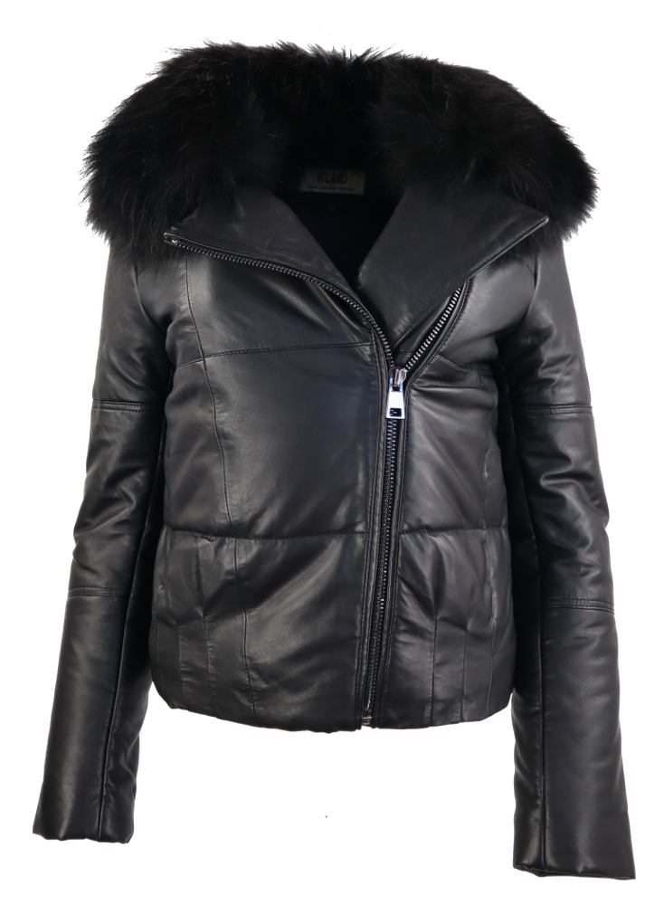Ladies leather jacket Nancy, black in 1 colors, Bild 1