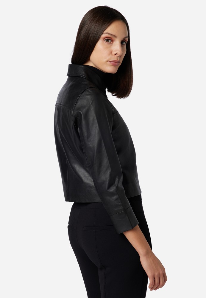 Ladies leather jacket Phoebe, Black in 1 colors, Bild 4
