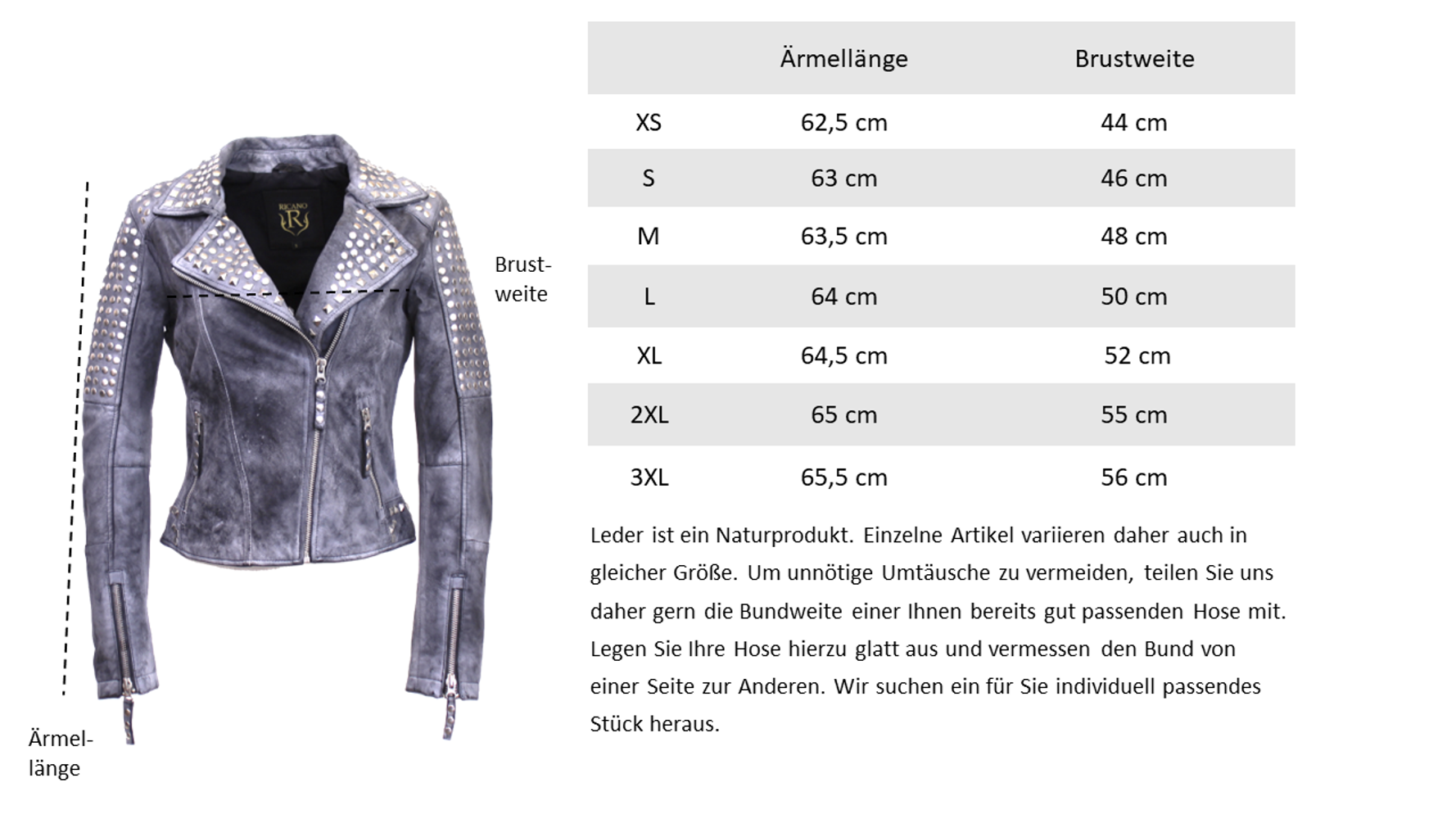 Ladies leather jacket Studd Jkt, gray in 2 colors, Bild 6
