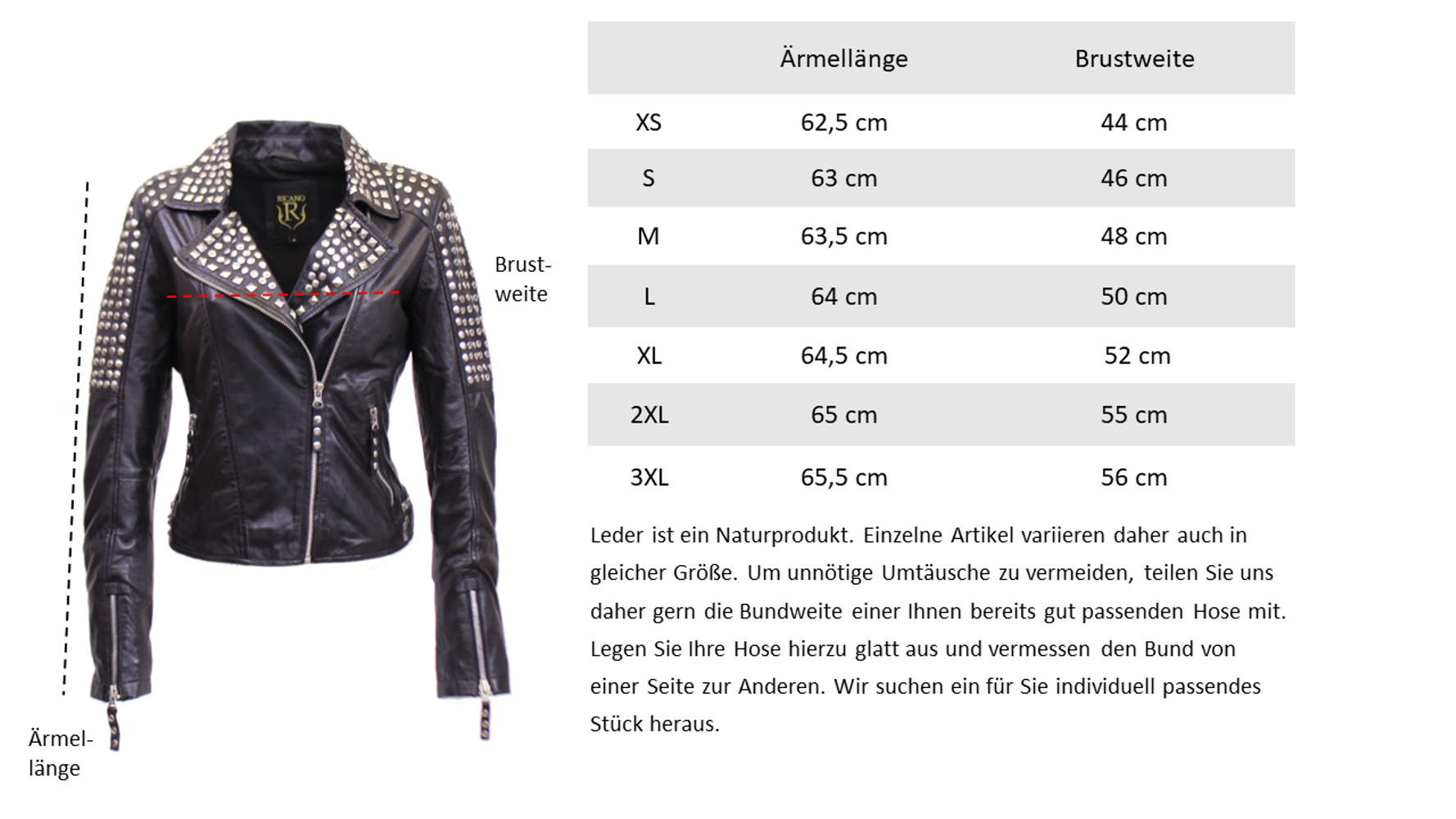 Ladies Leather Jacket Studd Jkt, Black in 2 colors, Bild 6
