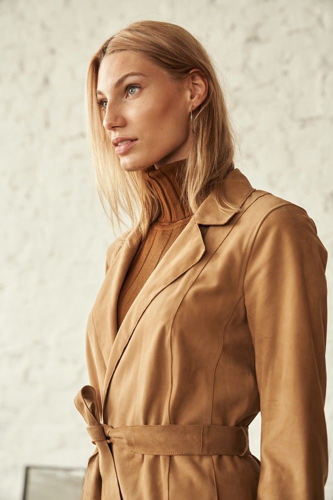 Ladies leather coat Binnie in 1 colors, Bild 3