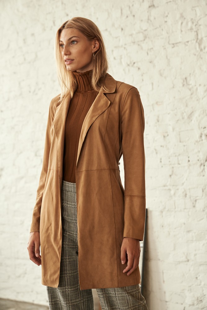 Ladies leather coat Binnie in 1 colors, Bild 4