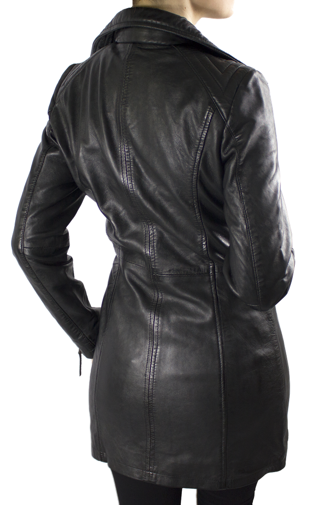 Ladies leather coat Oklahoma in 6 sizes, Bild 6