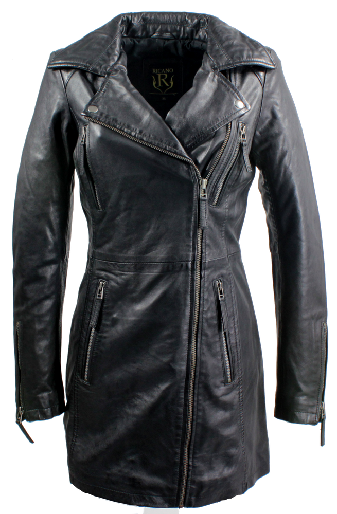 Ladies leather coat Oklahoma in 6 sizes, Bild 1
