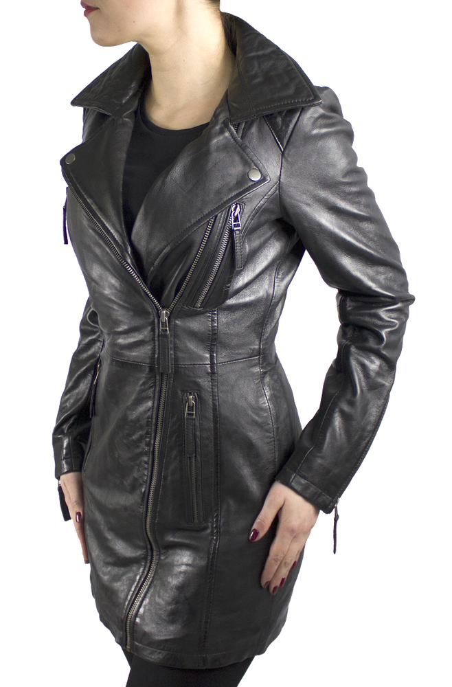 Ladies leather coat Oklahoma in 6 sizes, Bild 5