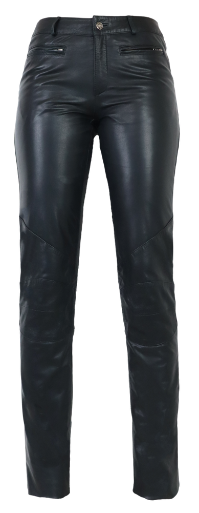 Ladies leather pants Donna II, black in 3 colors, Bild 6