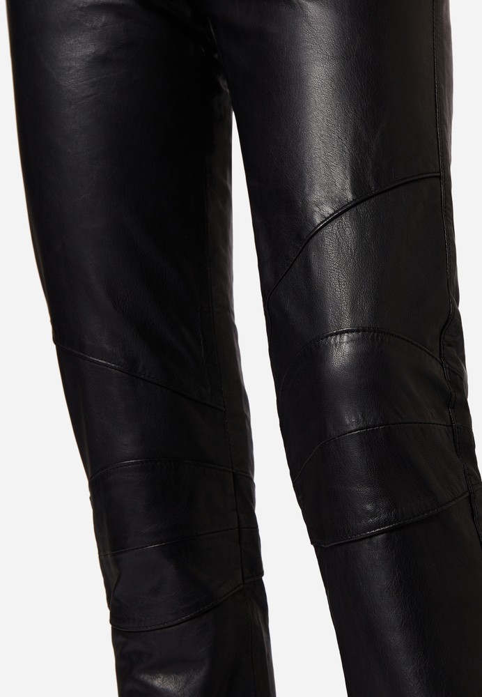 Ladies leather pants Donna II, black in 3 colors, Bild 5