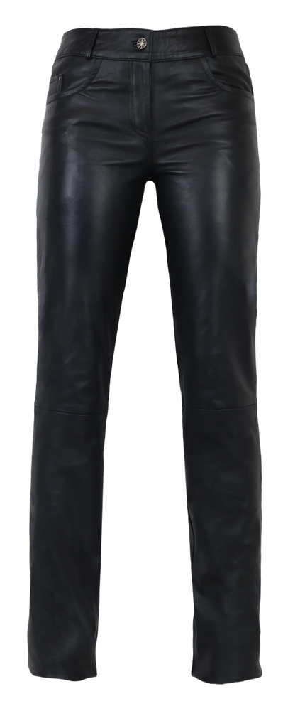 Ladies leather pants Dorin, black in 6 colors, Bild 6