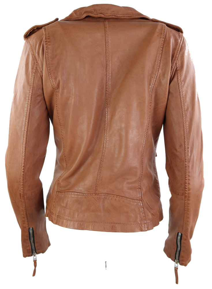 Damen-Lederjacke Foxy, Cognac Braun, XS, Bild 4
