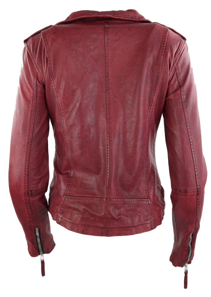 Damen-Lederjacke Foxy, Oxblood Rot in 12 Farben, Bild 3