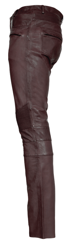 Men's leather pants Franklin, brown in 3 colors, Bild 3